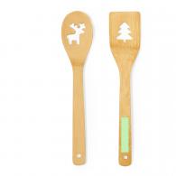 En el mango de la pala