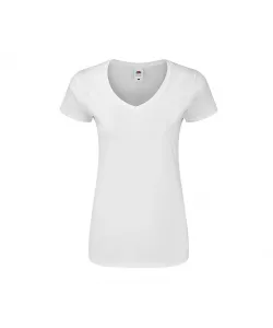 Camiseta Mujer Blanca Iconic V-Neck