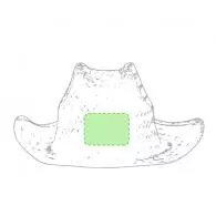 Frontal del sombrero