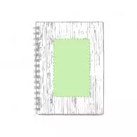 En la portada de la libreta