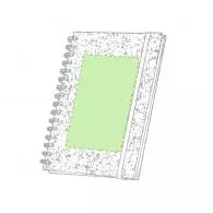 En la portada de la libreta